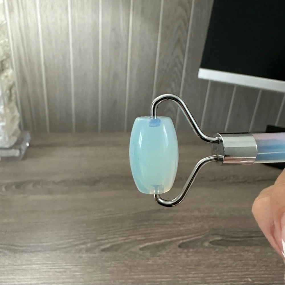 Anthropologie Well Done Opal Crystal Facial Roller